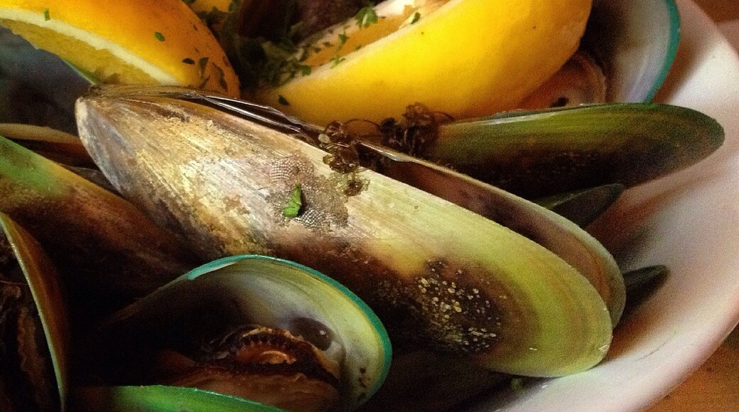 These green-lipped mussels are a must try if you're in this neck of the woods, and the Mussel Inn is famous for them. Pair with an ale or seasonal cider from the Inn's own brewery. I had the feijoa cider and it was *really* good.