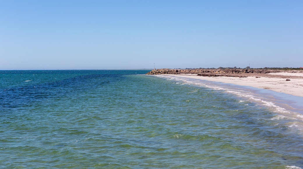 The kingston beach breakwater in kingston south australia on November 8th 2020