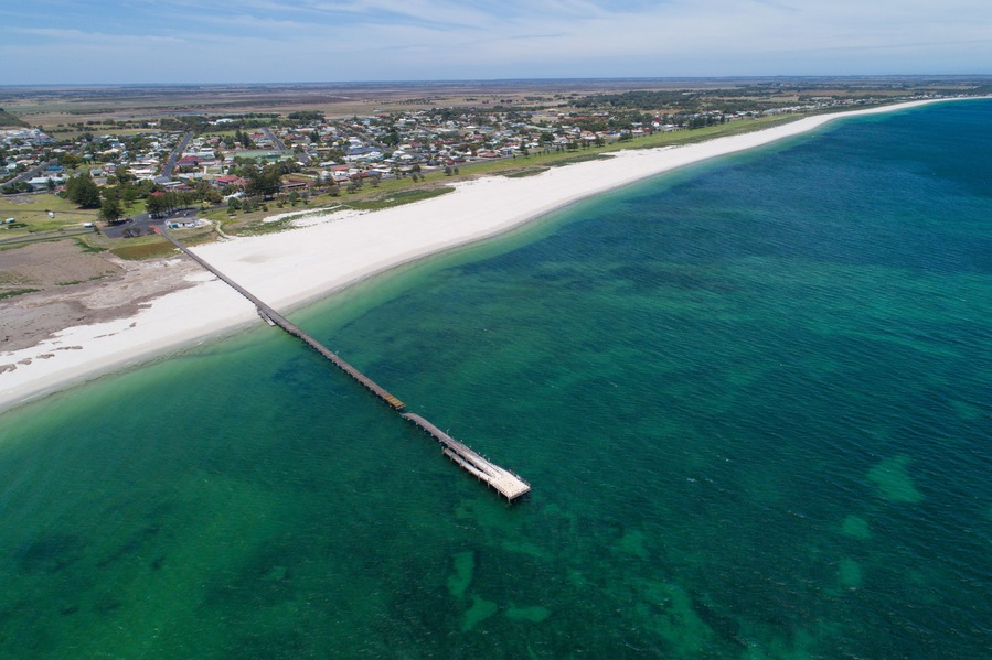 Harbour and jetty of Kingston SE