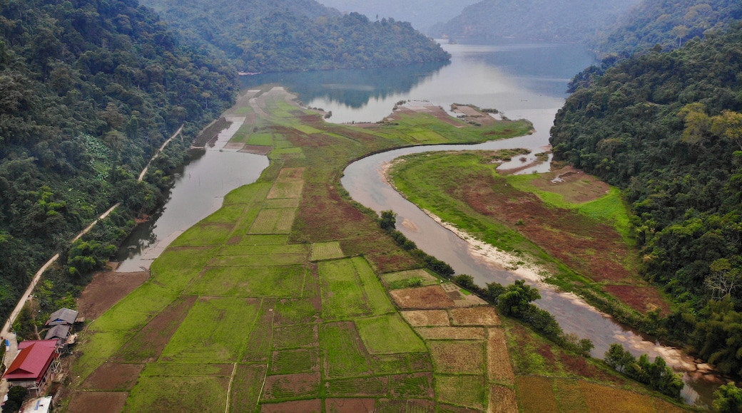 Drone shot of the valley