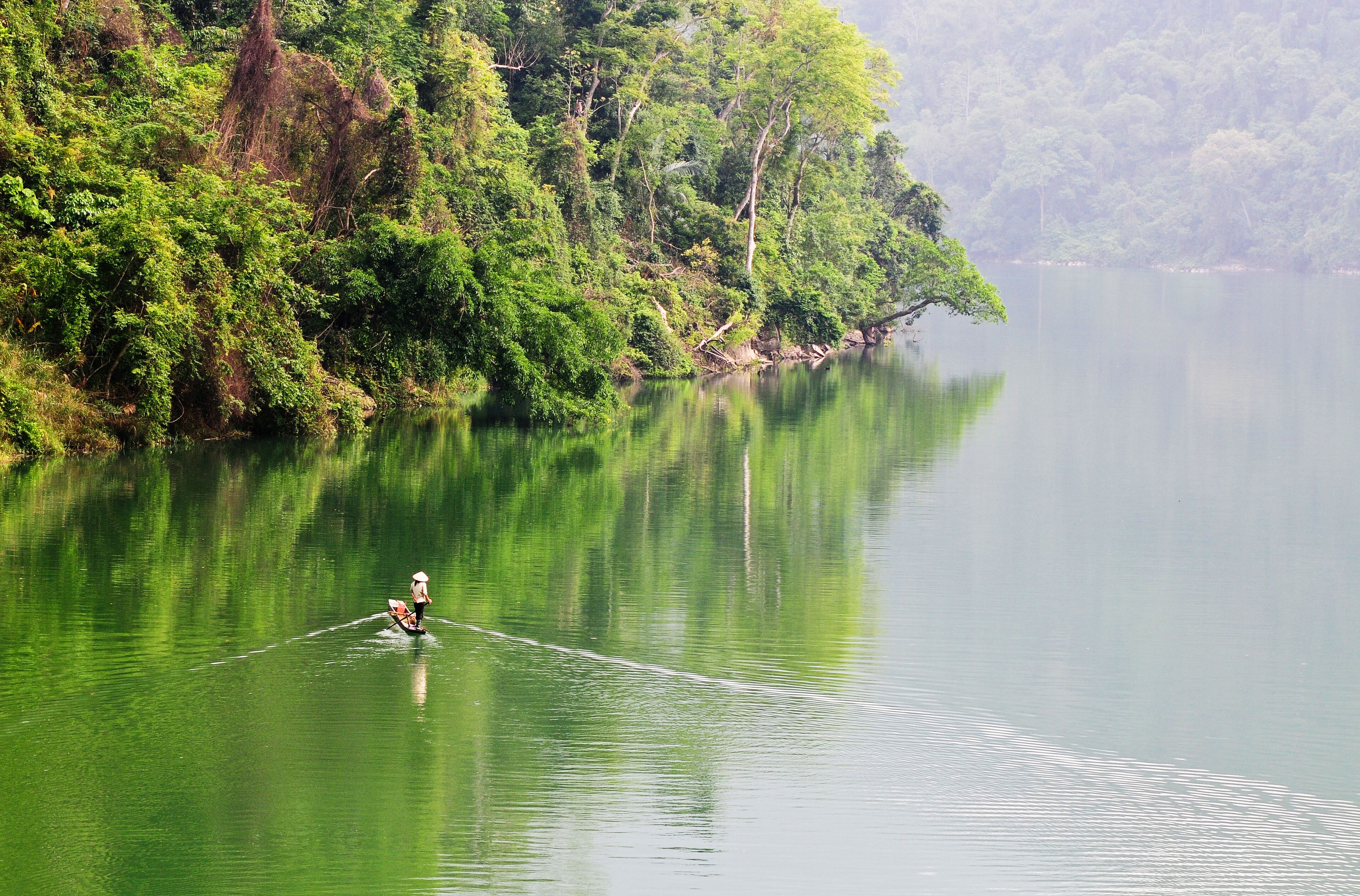 Landscape of Ba Be Lake in Northern Vietnam 