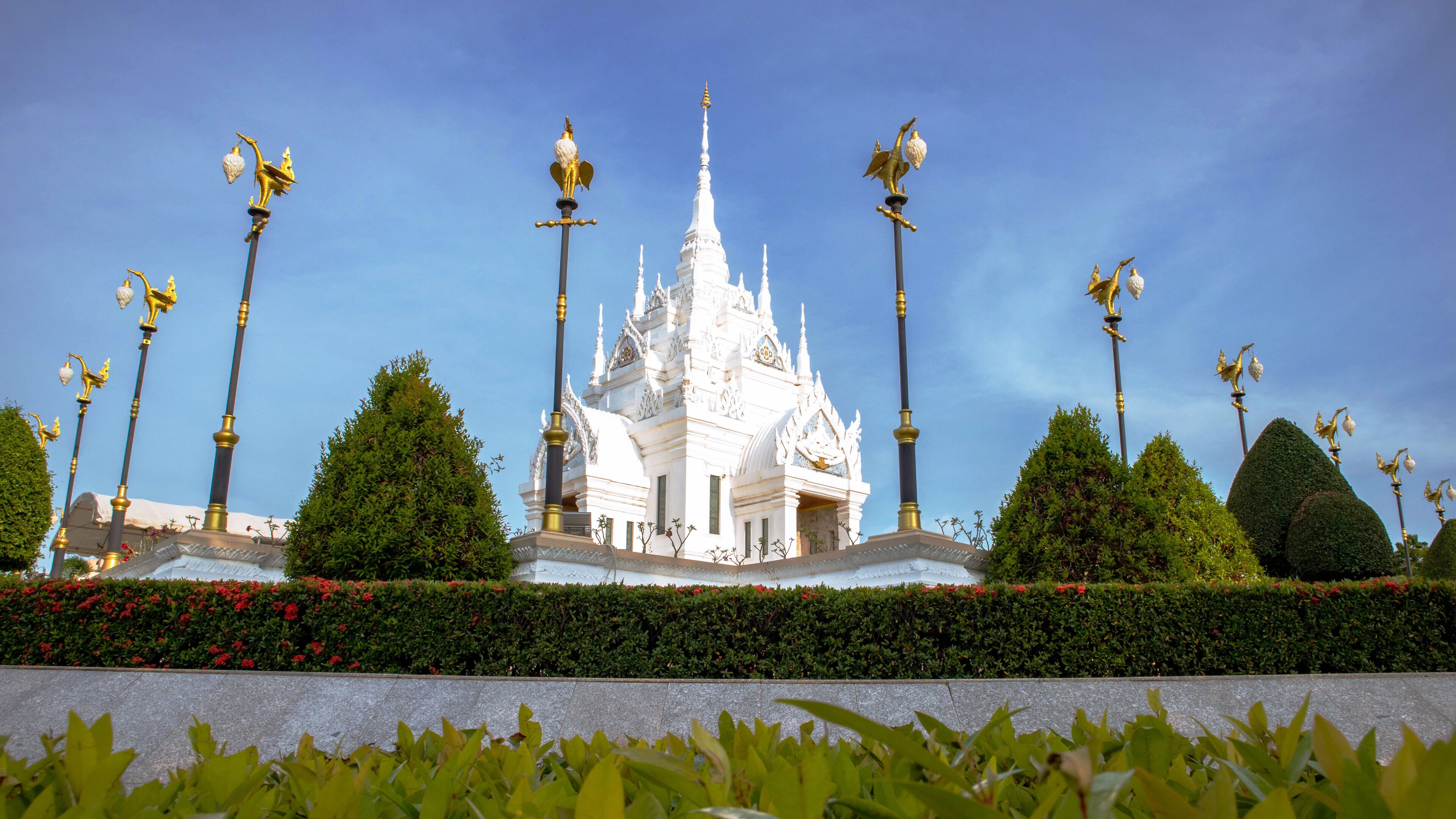 Surat Thani City Pillar Shrine is famous religious attractions, Surat Thani, Thailand, Sep 4, 2020.