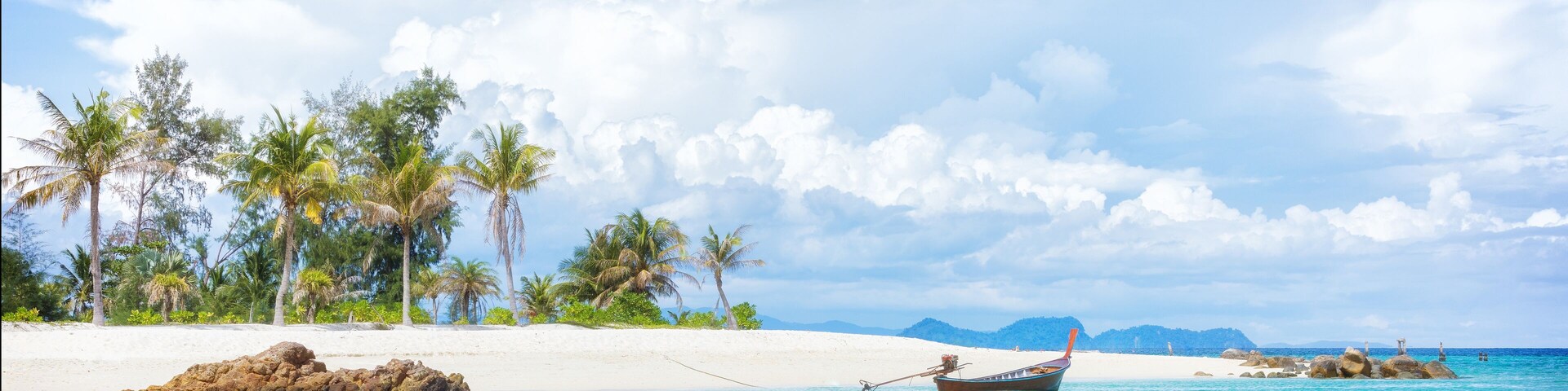 Asian tropical beach paradise in Thailand