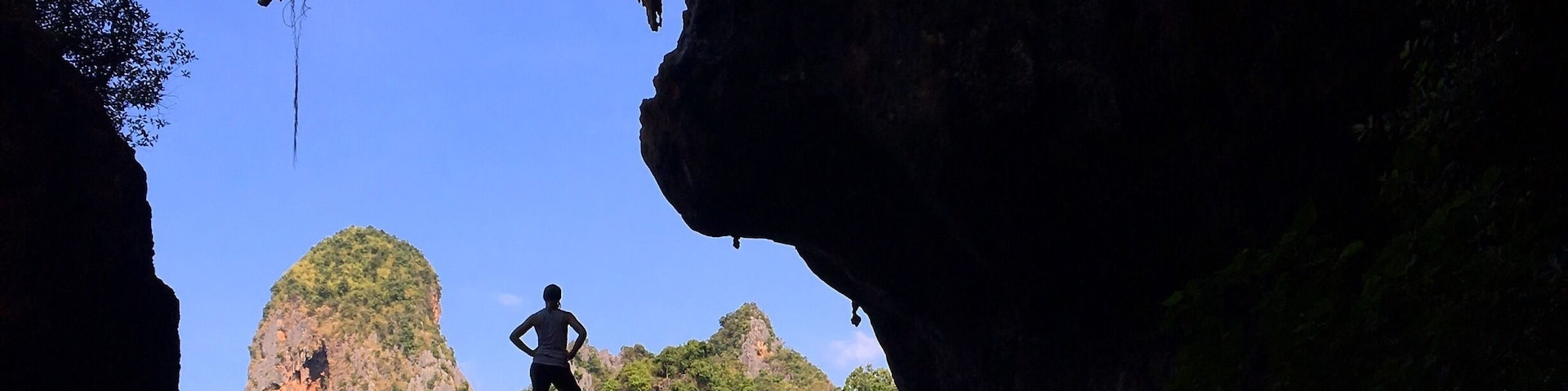 I really enjoyed exploring Railay. This is the Princess Cave at Phra Nang Beach. We were able to explore into the caves and found some bats which was exciting and a little scary. Beautiful views of the bay from the cave! #blue