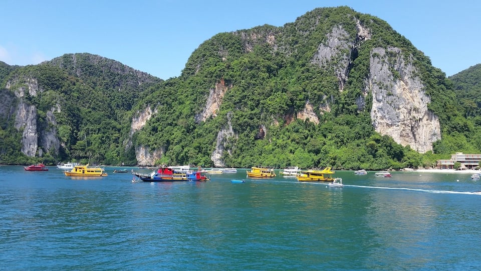 Arriving to Ko Phi Phi. What a beautiful island! Off to Phuket tomorrow. Haha!