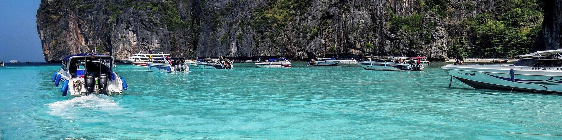 The world famous Maya Bay in Thailand.
