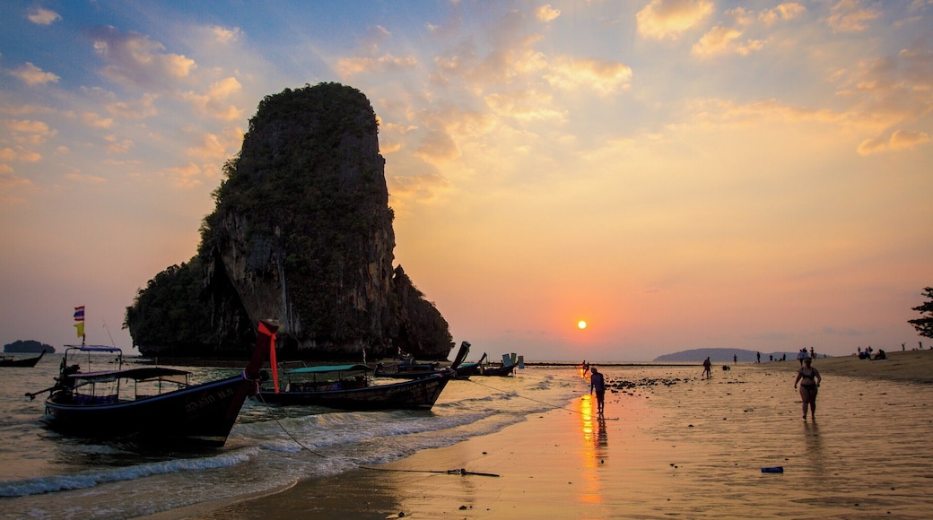 Ao Phra Nang Beach can only be accessed by boat. But the sunsets are worth it. As the tide recedes, the refections and colours are amazing. #LifeAtExpedia #beaches