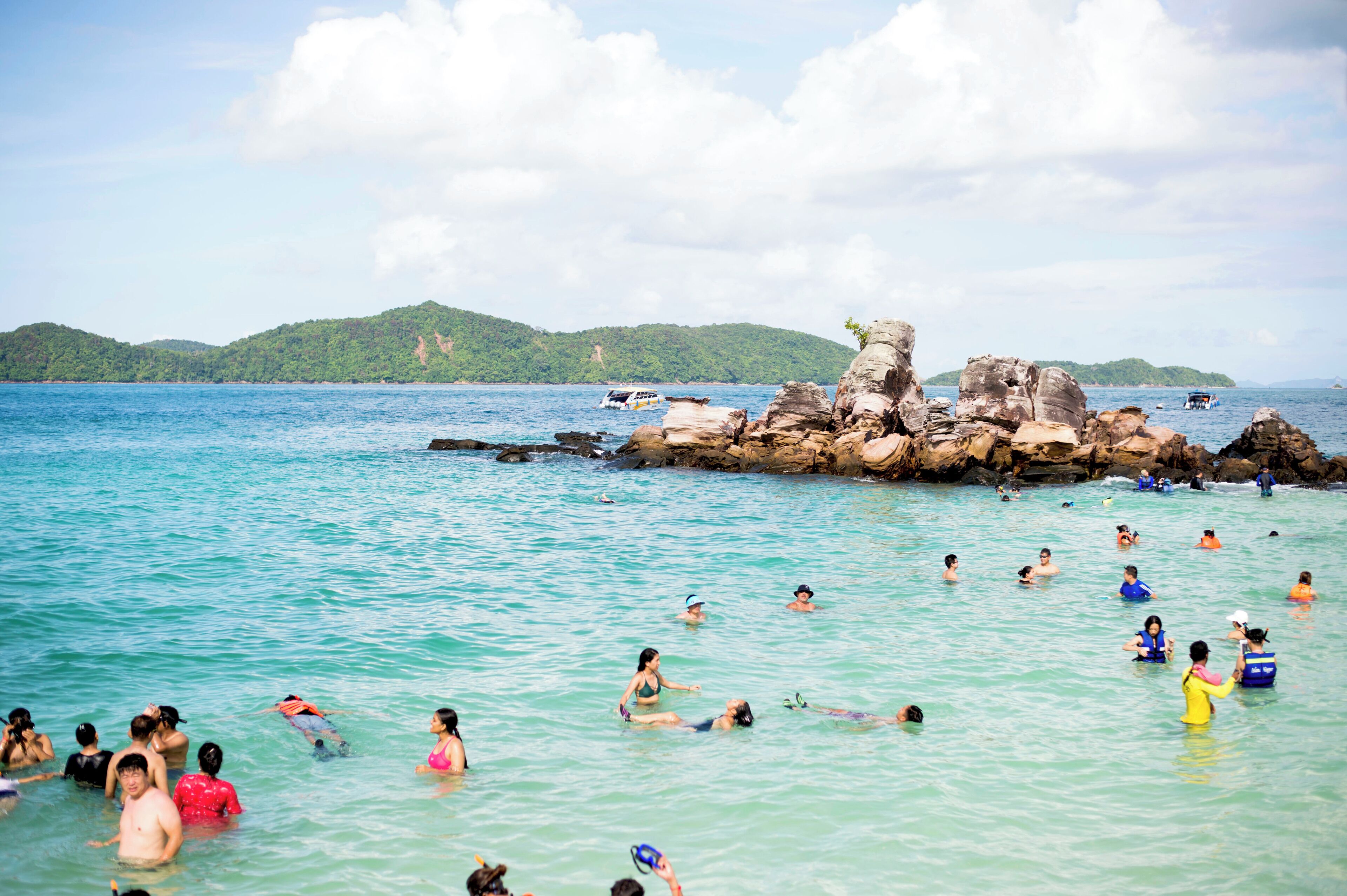 PhiPhi Island in Thailand...Lovely Place having Blue and Green shades of water,White beach....A tourists Playground which I could visit.