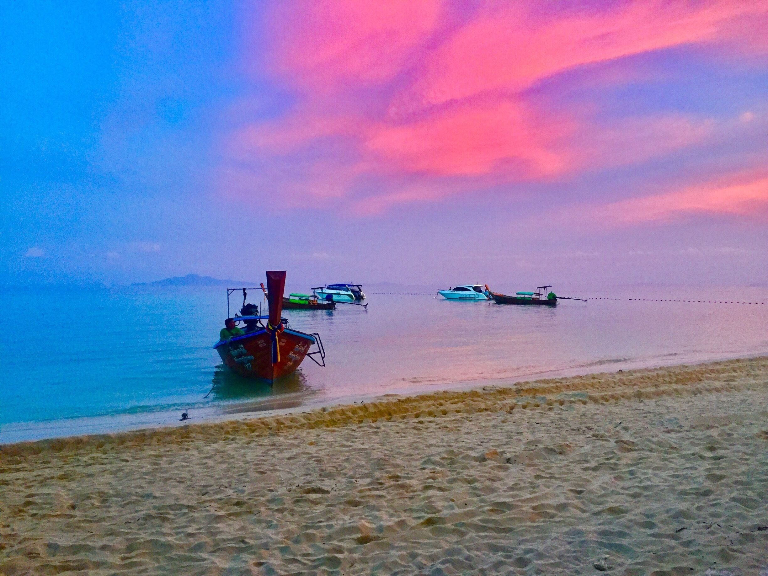 The sunsets were beautiful from our view at our hotel  #beachbound