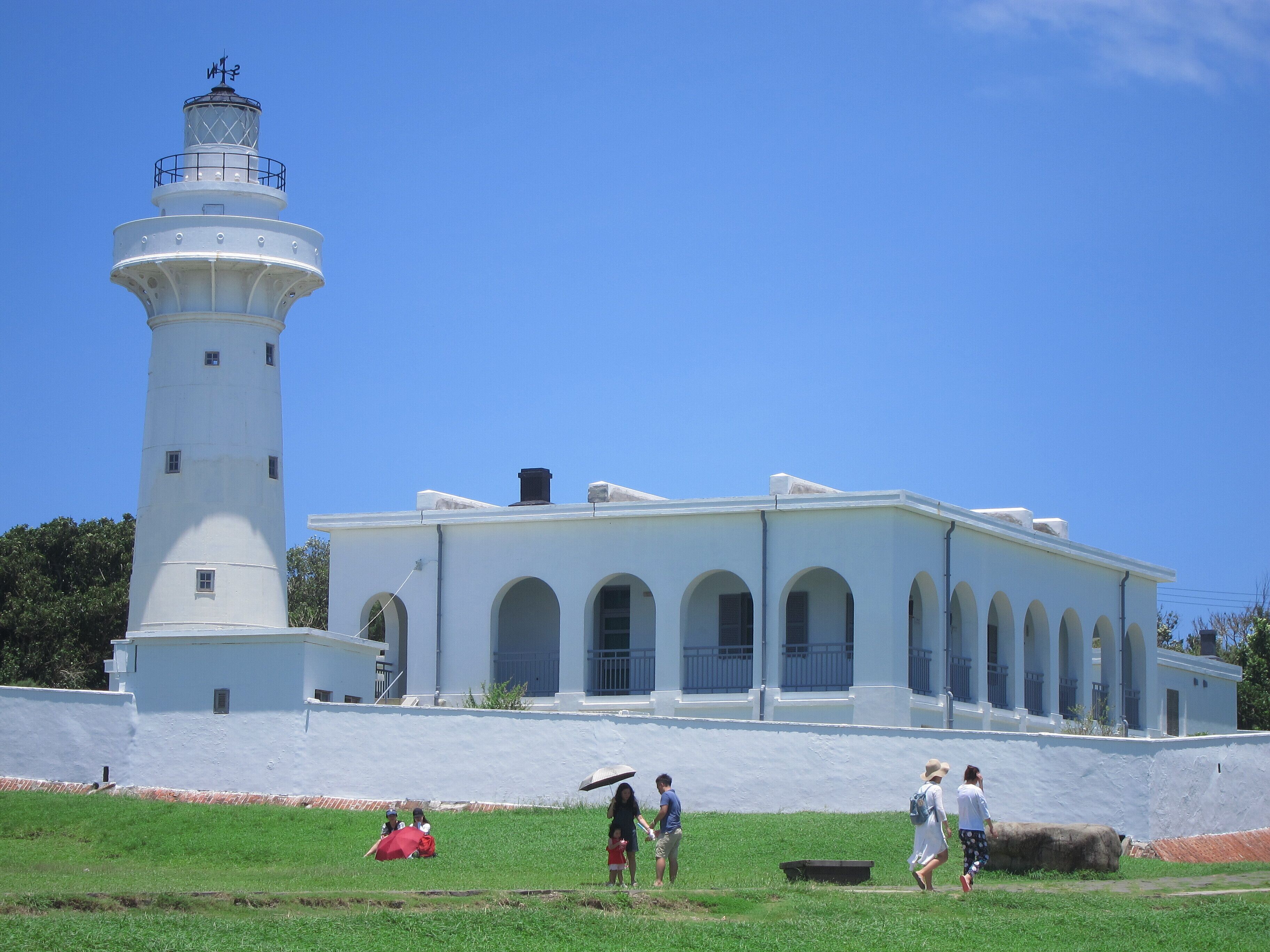 Lighthouse in Hengchun Township, Pingtung County, Taiwan.