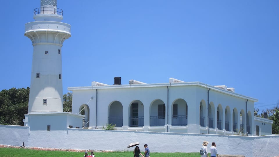 Lighthouse in Hengchun Township, Pingtung County, Taiwan.