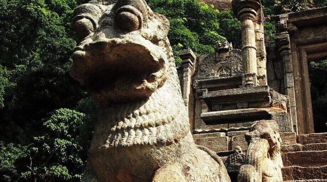 Amazing stone carvings in ancient kingdom, Yapahuwa. This is one among the few national icons of Sri Lanka.