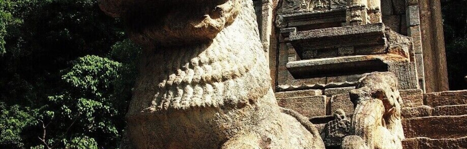 Amazing stone carvings in ancient kingdom, Yapahuwa. This is one among the few national icons of Sri Lanka.