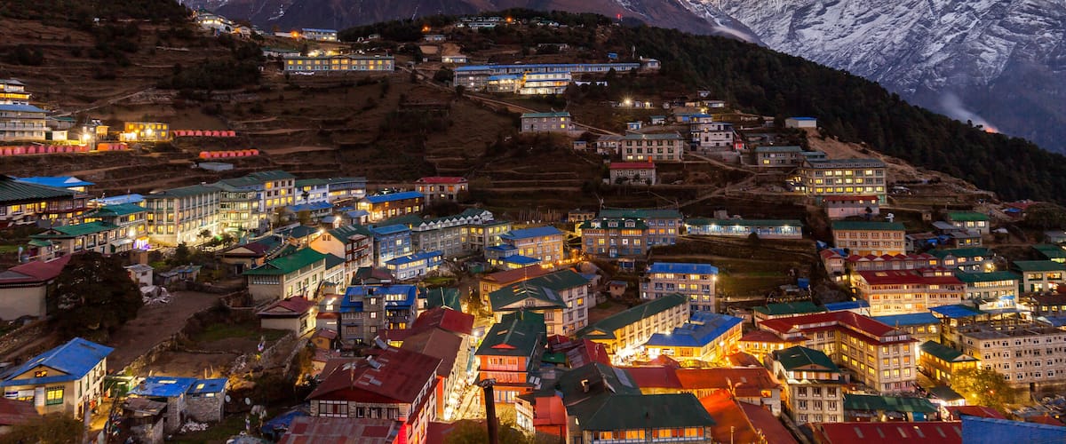 Namche Bazaar, Everest trek, Himalaya, Nepal