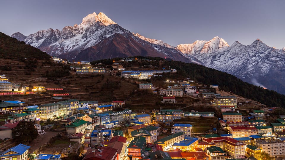 Namche Bazaar, Everest trek, Himalaya, Nepal