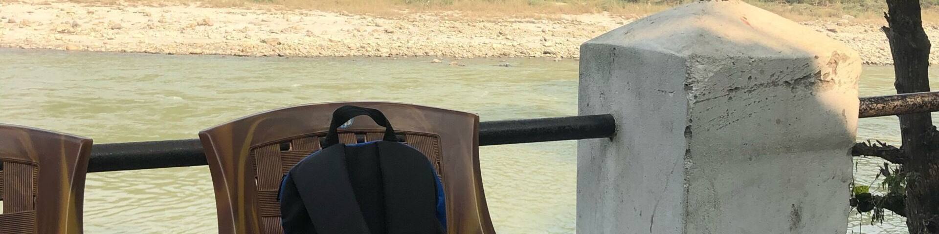 Local breakfast with a gorgeous river view.