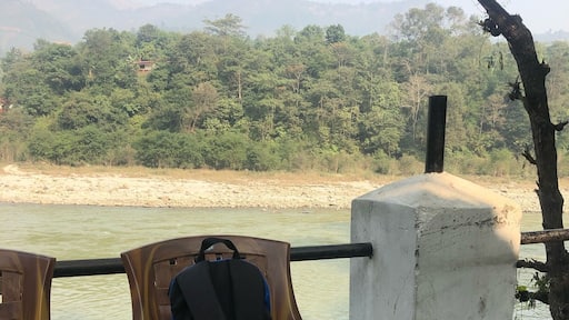 Local breakfast with a gorgeous river view.