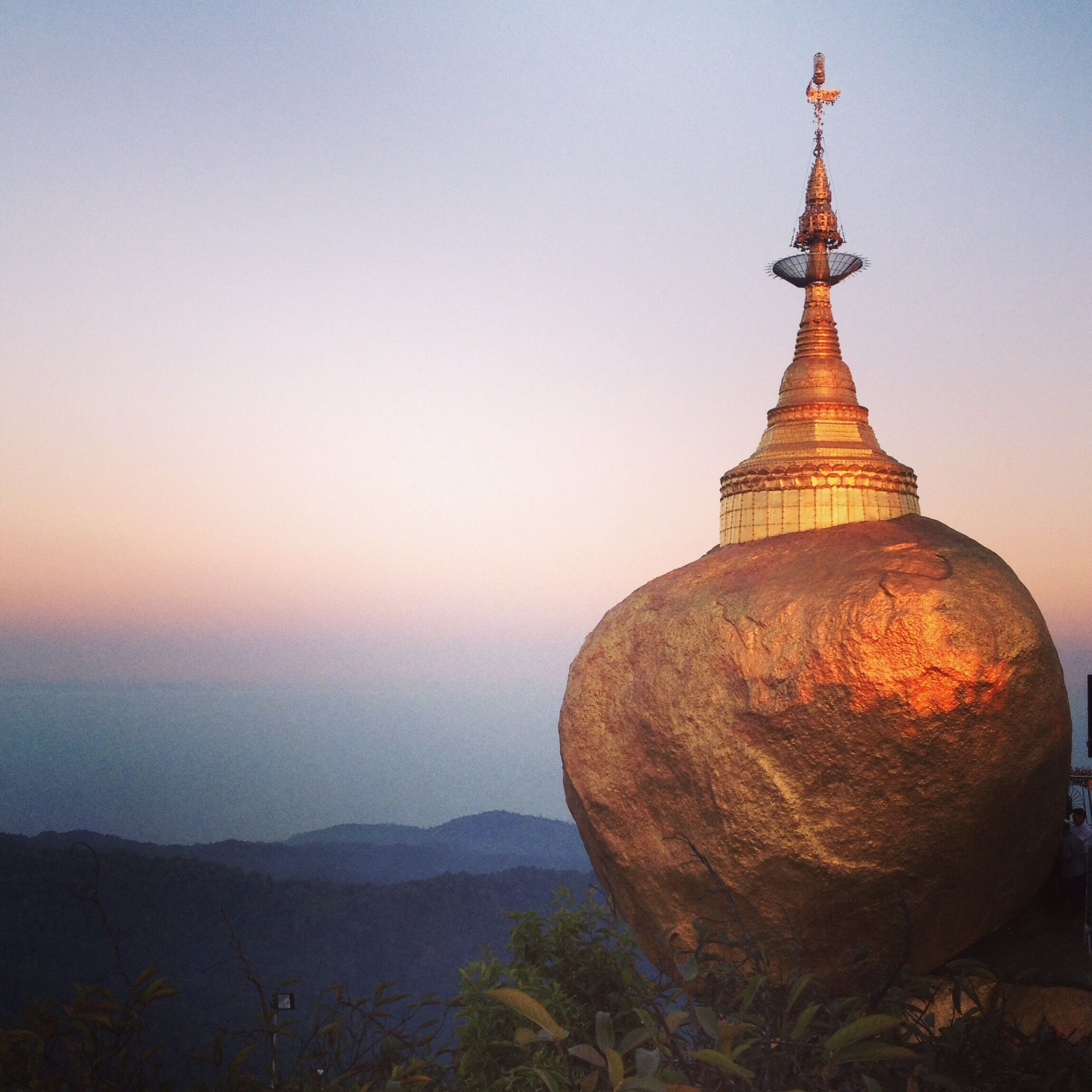 Sunrise at Golden rock pagoda #lifeatexpedia