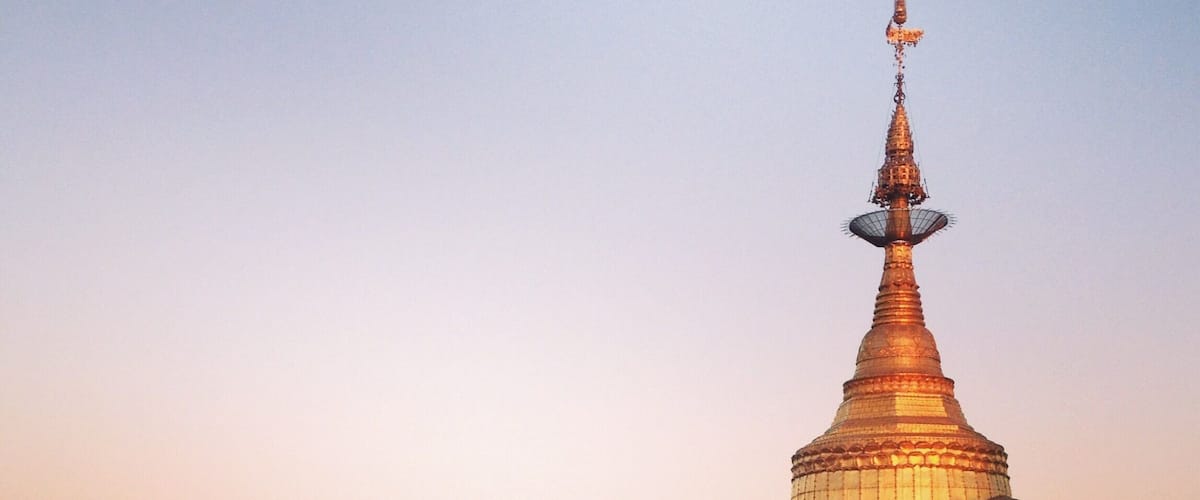 Sunrise at Golden rock pagoda #lifeatexpedia