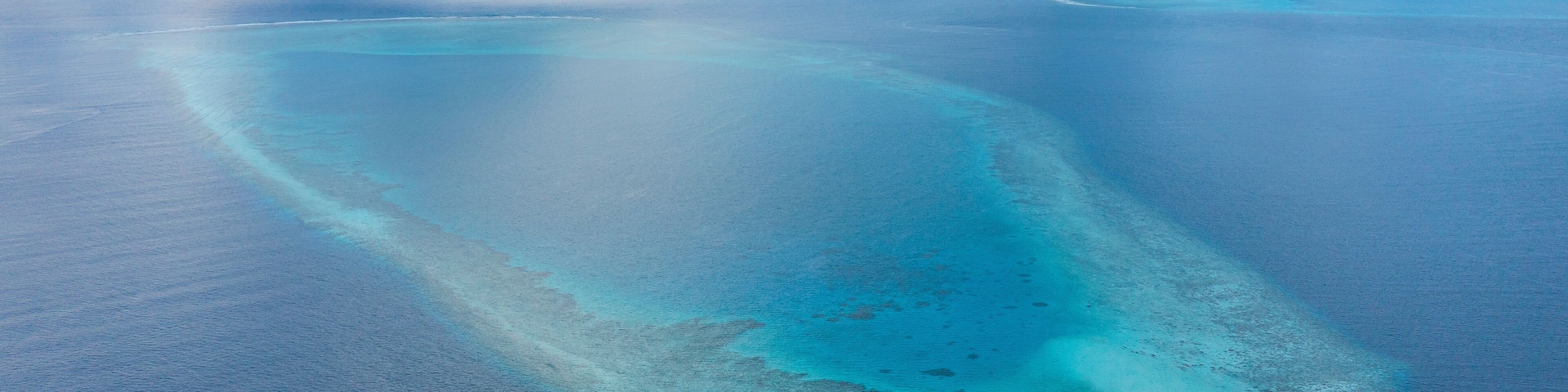 Aerial view of Raa Atoll on Fenfushi Island, Laccadive Sea, Indian Ocean, Maldives archipelagos.