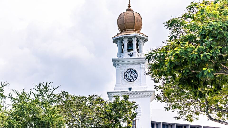 Queen Victoria Memorial Clock Tower in George town, Penang, Malaysia