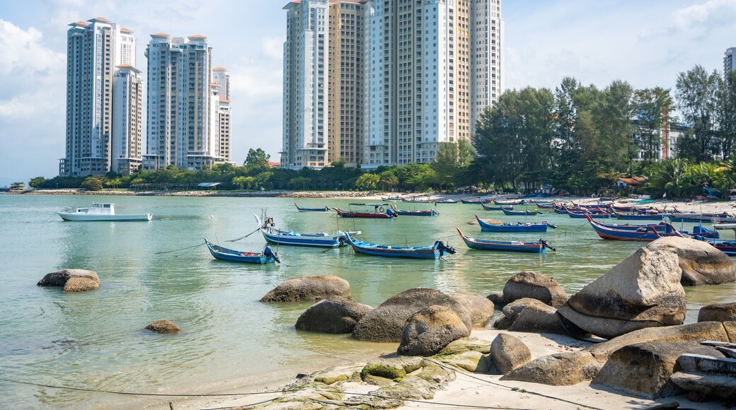 View of fishing village in Tanjung Tokong, Penang, Malaysia
