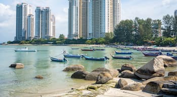 View of fishing village in Tanjung Tokong, Penang, Malaysia