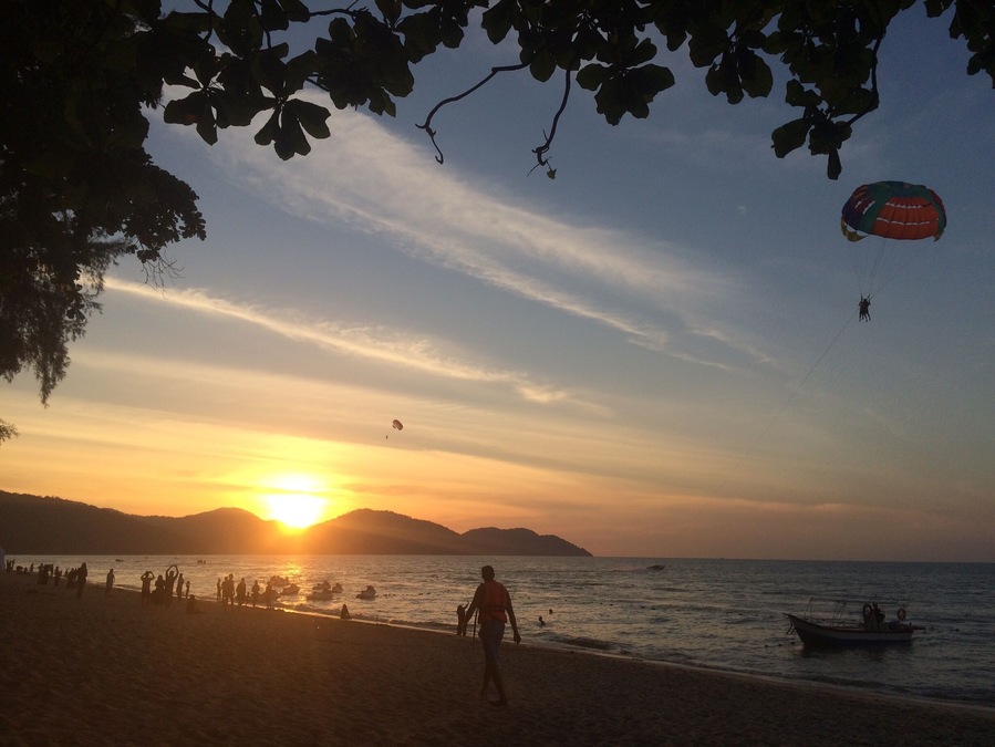 Beautiful sunset here in Batu Ferringhi, Penang.