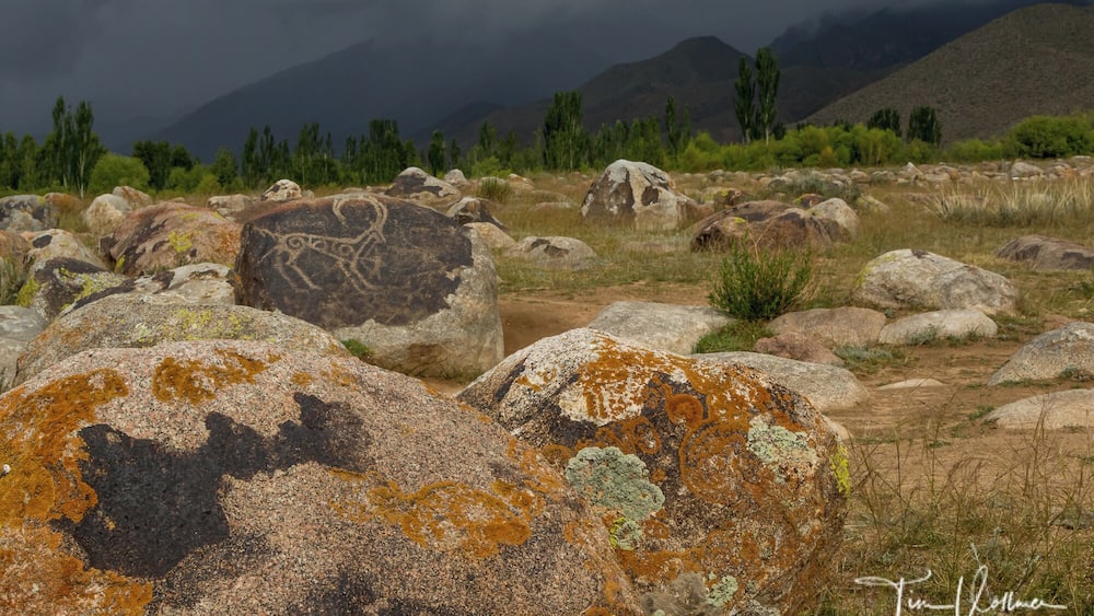 Just amazing ! Some of these petroglyphs date from the Bronze Age (about 1500 BC), but most ... lived in the settlements that are currently underwater in the Cholpon-Ata bay, Kyrgyzstan. Join my nex photo tour in June 2020.