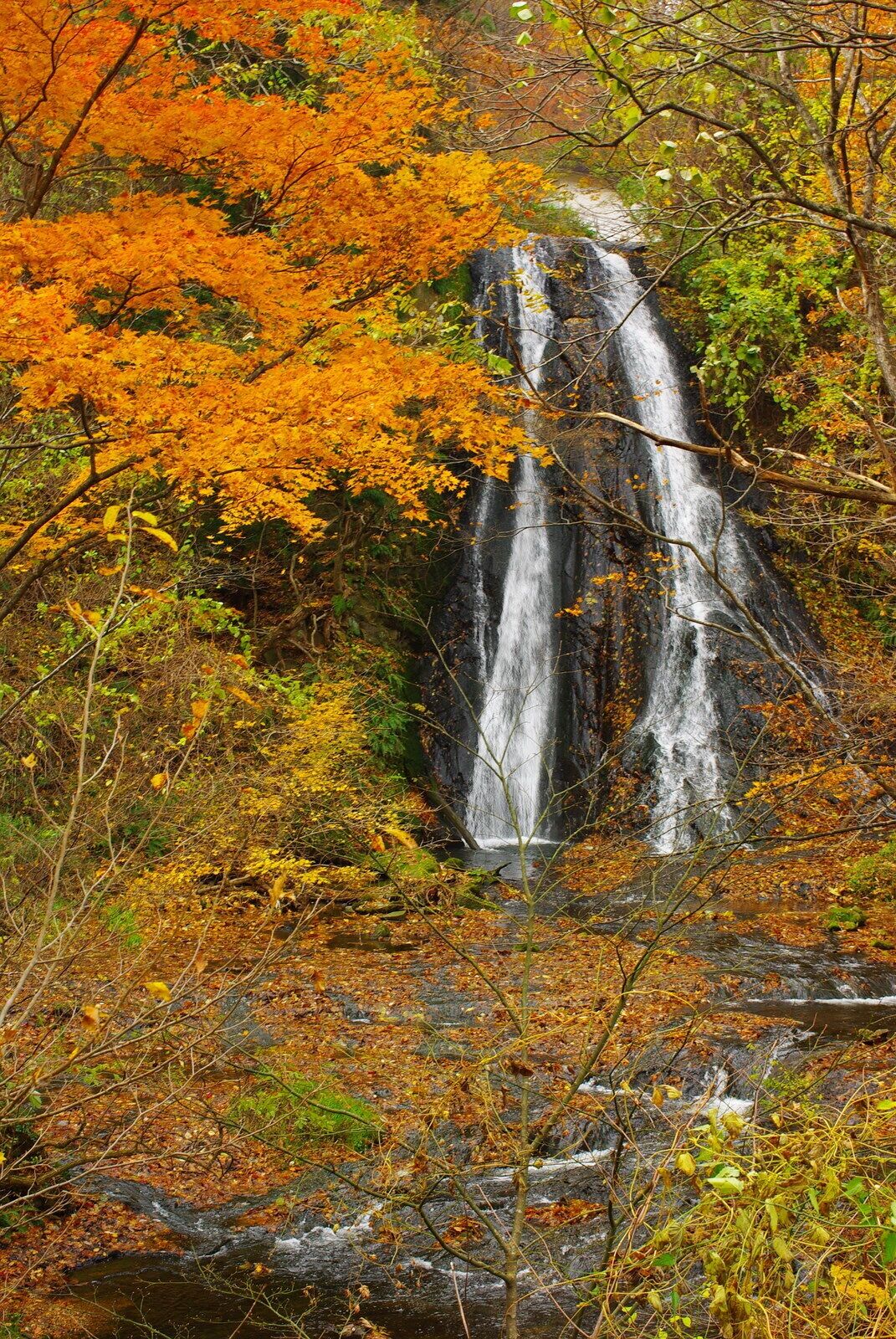 Ogase Falls (Ogase-no-taki) in Hanamaki, Iwate Prefecture, Japan.