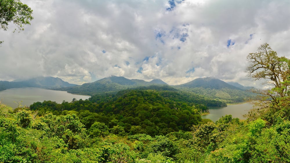 Twin lake of north Bali, Indonesia