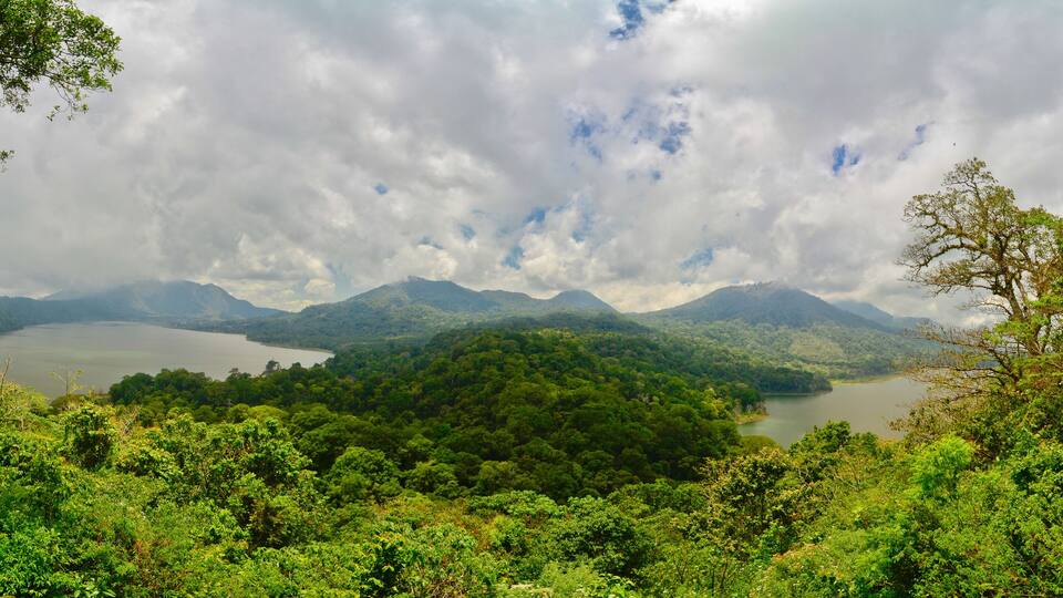 Twin lake of north Bali, Indonesia