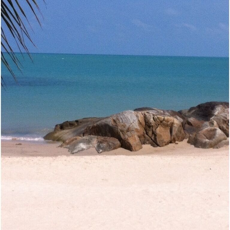 White sand, blue sky, blue sea. How life should be.