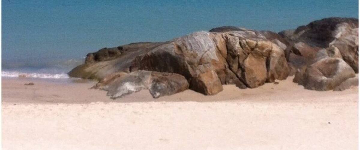 White sand, blue sky, blue sea. How life should be.