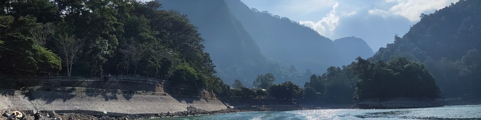 beautiful Sarangan lake in Magetan, East Java, Indonesia