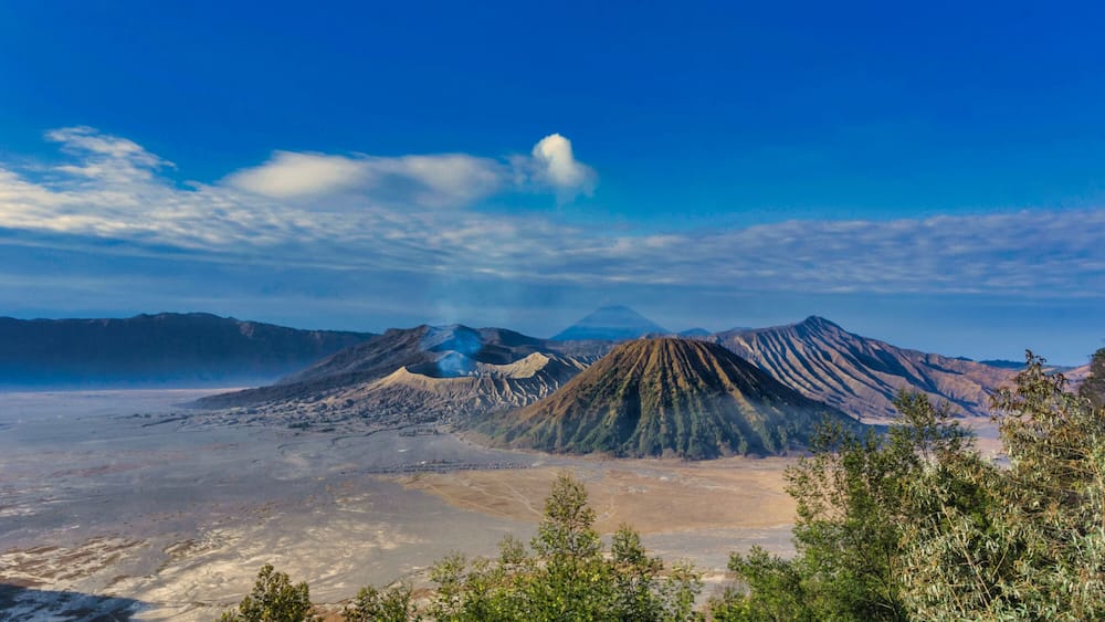 Mount Bromo, is an active volcano and part of the Tengger massif, in East Java, Indonesia.