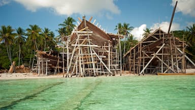Traditional Pinisi wooden sailing boat construction, Bira Sulawesi Indonesia