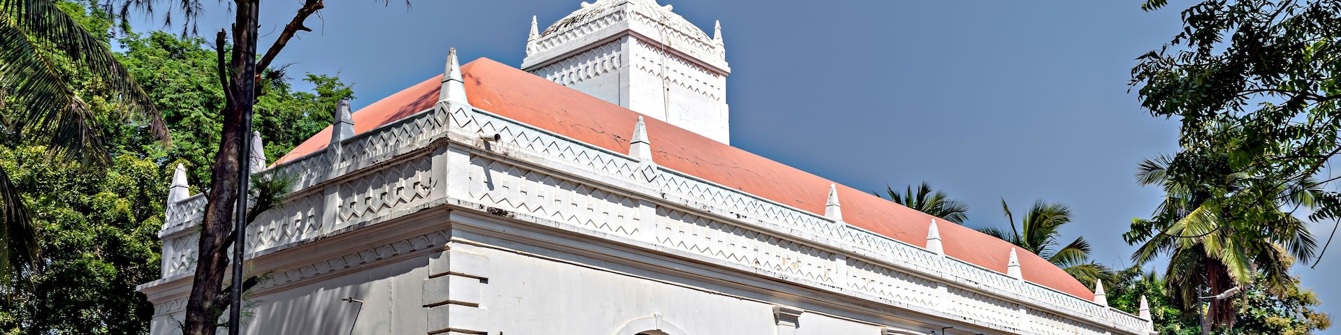 Zion church near Danish fort in Tranquebar, Tamil Nadu, India.