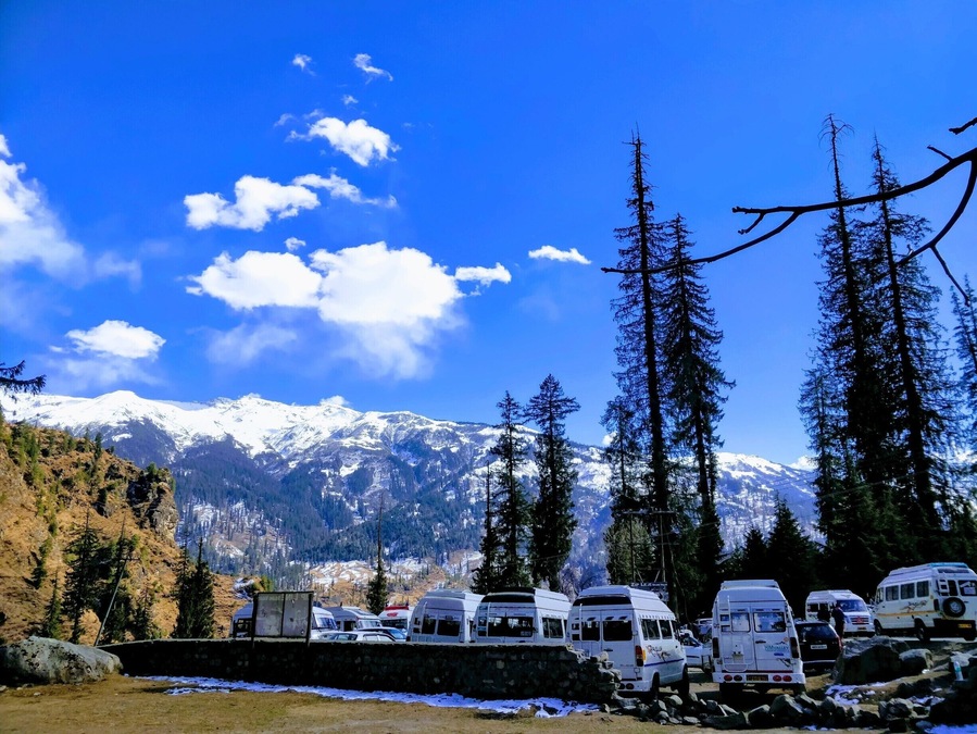 #Mountains Photo Challenge # Solan Valley # Himalaya # himanchal pradesh # mountains.
#Snowcapped mountains and Pine Trees of Himalayas.