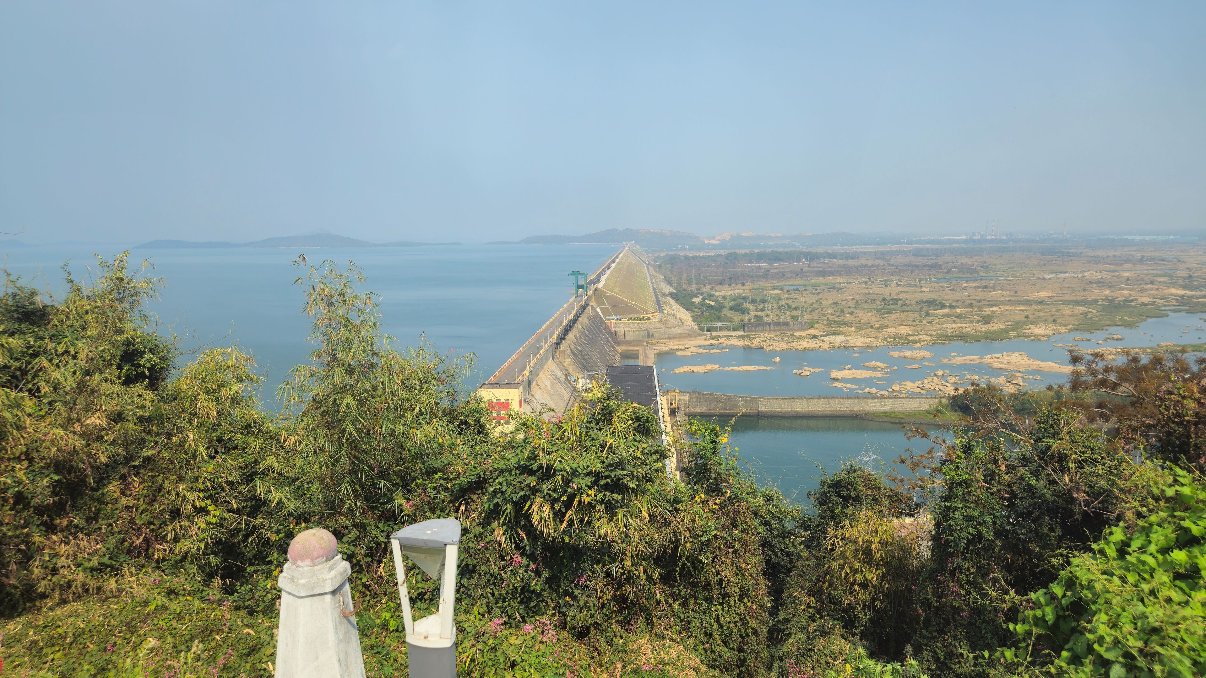 Hirakud Dam is built across the Mahanadi River, about 10 kilometres from Sambalpur in the state of Odisha in India. It is the longest earthen dam in the world.