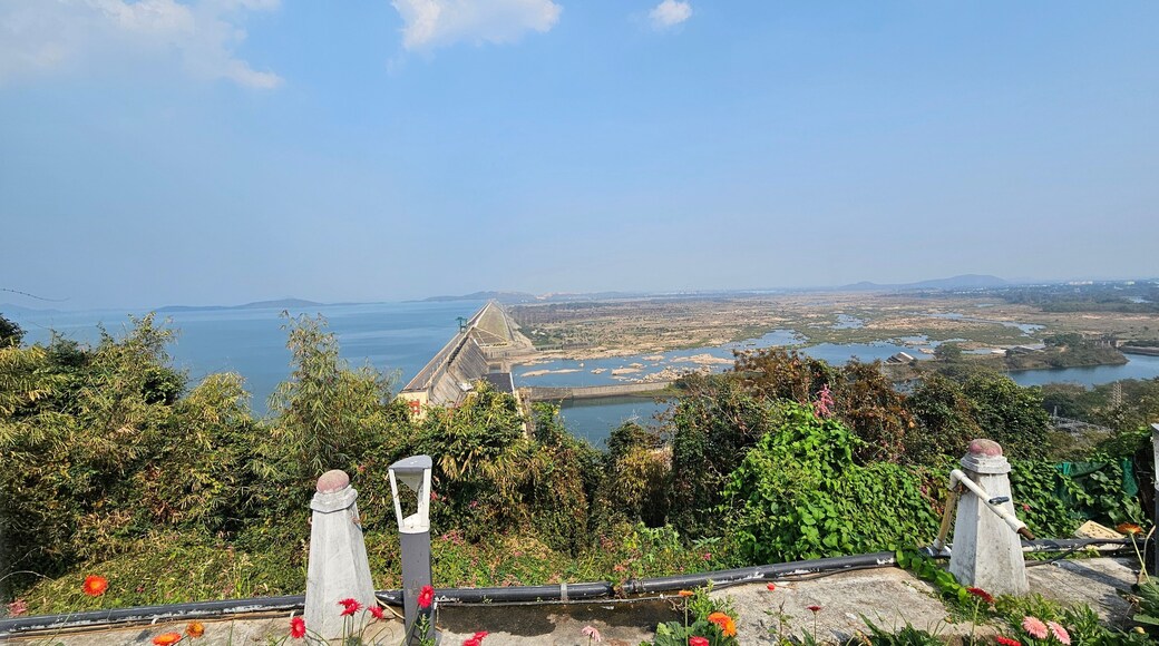 Hirakud Dam is built across the Mahanadi River, about 10 kilometres from Sambalpur in the state of Odisha in India. It is the longest earthen dam in the world.