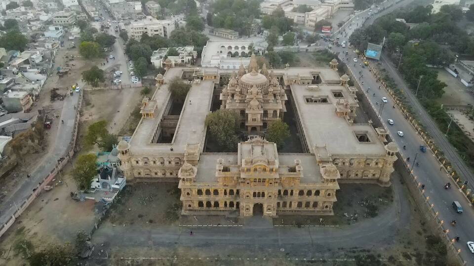 Aerial view of Morbi city