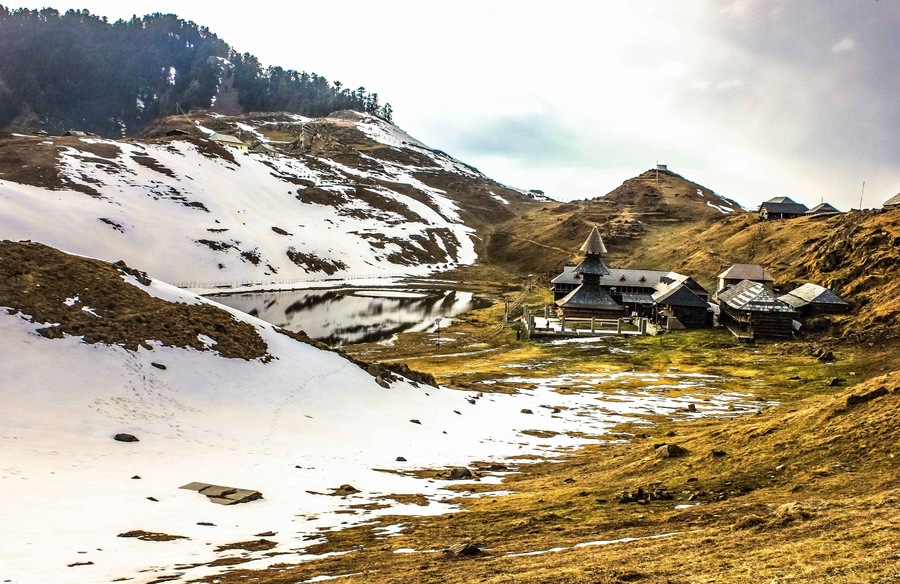 Caption----Prashar Lake, Himachal Pradesh, India