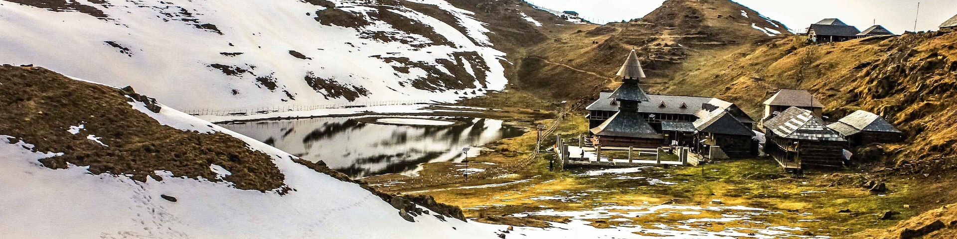 Caption----Prashar Lake, Himachal Pradesh, India