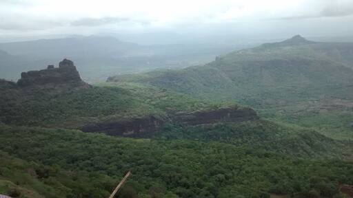 Enroute to bhimashankar temple. This is a 4 hour trek up steep hills beautiful valley. Awesome and treacherous.