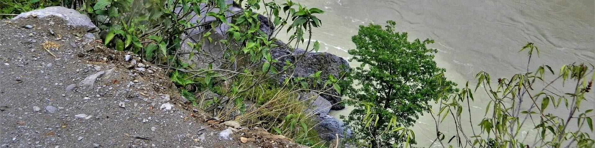 A mighty confluence of the two great rivers Alaknanda and Bhagirathi which merge themselves and called as the holy river Ganga.