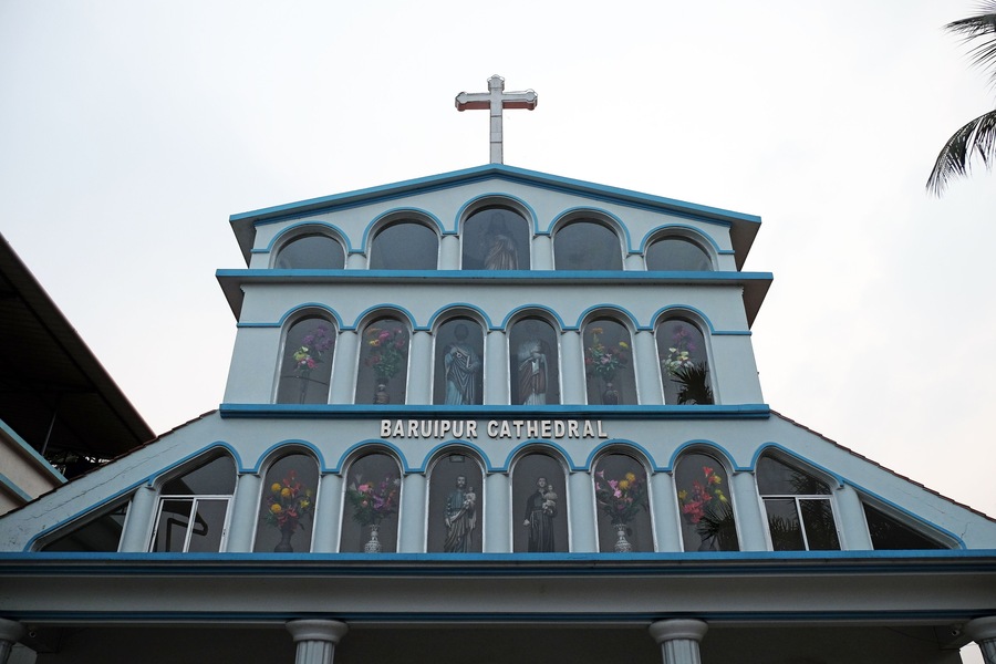 Catholic cathedral of Immaculate Heart of Mary and St. Teresa of Calcutta in Baruipur, West Bengal, India