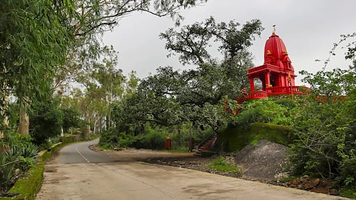 View of Lal Temple, Abu Road, Mount Abu, Rajasthan, India.
