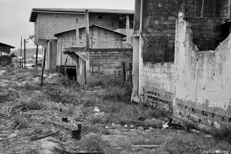 Not everything when we travel is beautiful.  Some things are harder to view.  Like the devastation the earthquake in Ecuador (April, 2016) brought.  Many of the homes on this island are yet to be repaired, as for some families the costs of repair are more than they have.  Yet life continues on. #Muisne #Ecuador #travel #earthquakes #islandlife #CynthiaHerms