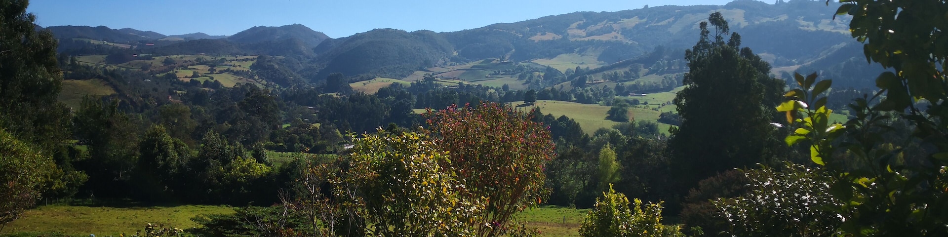 Amazing sunny day in the mountains near Bogota